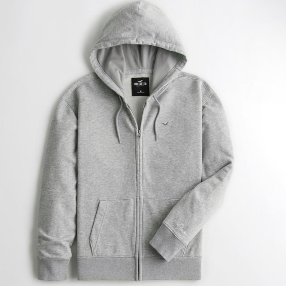 Full-Zip Logo Icon Terry Hoodie
